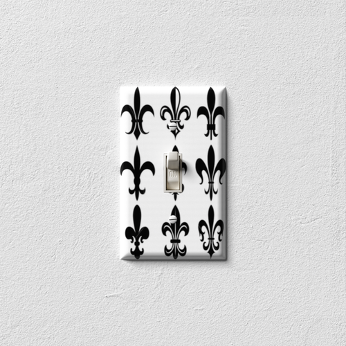 Fleur De Lis 2 Decorative Light Switch Plate Cover
