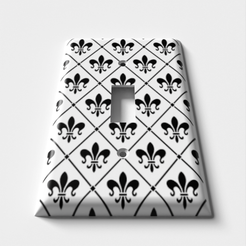 Fleur De Lis 3 Decorative Light Switch Plate Cover