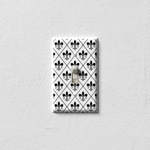 Fleur De Lis 3 Decorative Light Switch Plate Cover