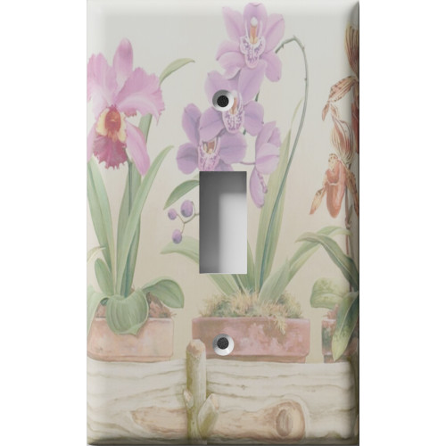 Flower 'n' Pots Decorative Light Switch Plate Cover