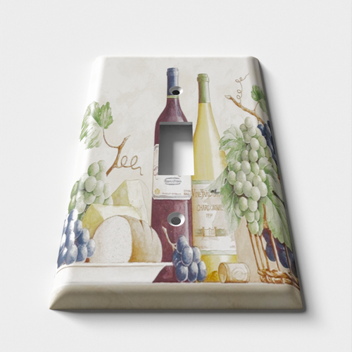 Grapes and Wine Decorative Decorative Light Switch Plate Cover