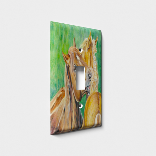 Horse Grooming Decorative Light Switch Plate Cover
