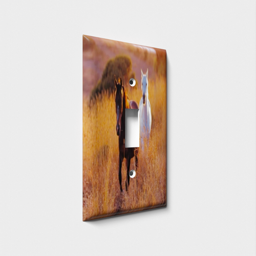 Horse Plains Decorative Light Switch Plate Cover