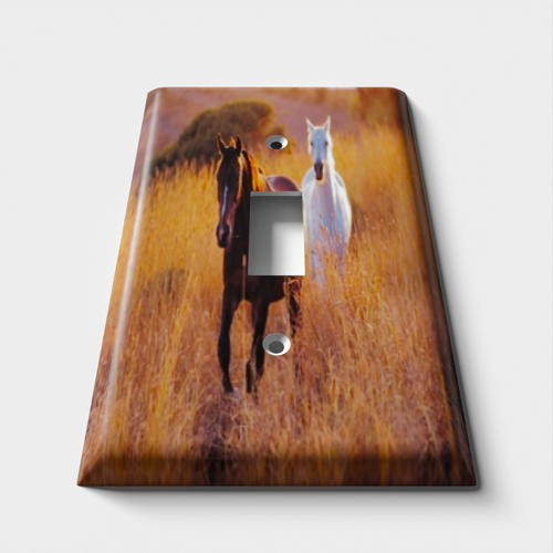 Horse Plains Decorative Light Switch Plate Cover