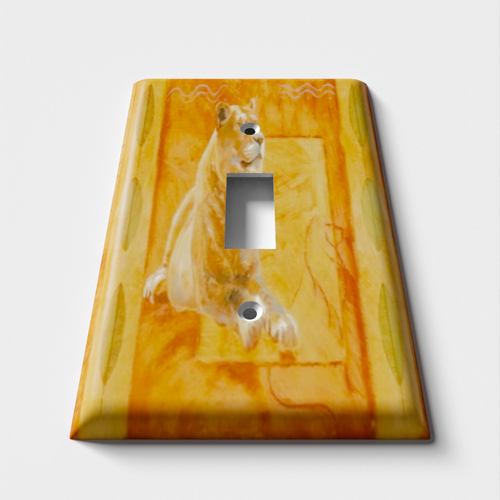 Lion Decorative Light Switch Plate Cover