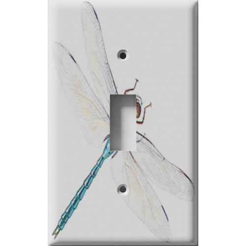 Lone Dragonfly Decorative Light Switch Plate Cover