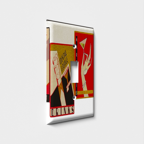 Martini Decorative Light Switch Plate Cover