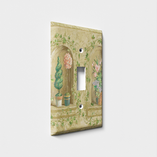 Old Flower Sills Decorative Light Switch Plate Cover