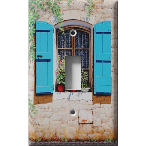 Open Window Shutters Decorative Light Switch Plate Cover