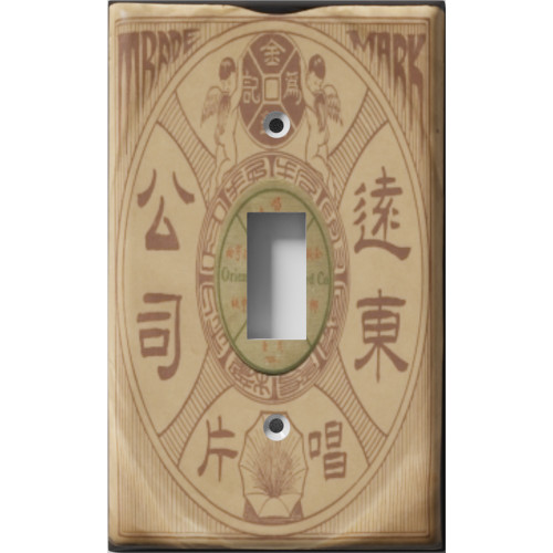 Oriental Record Decorative Light Switch Plate Cover