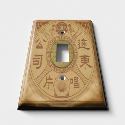 Oriental Record Decorative Light Switch Plate Cover