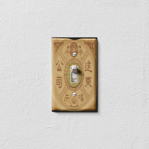 Oriental Record Decorative Light Switch Plate Cover