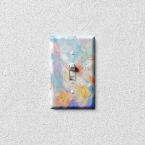 Pastel Fish Decorative Light Switch Plate Cover