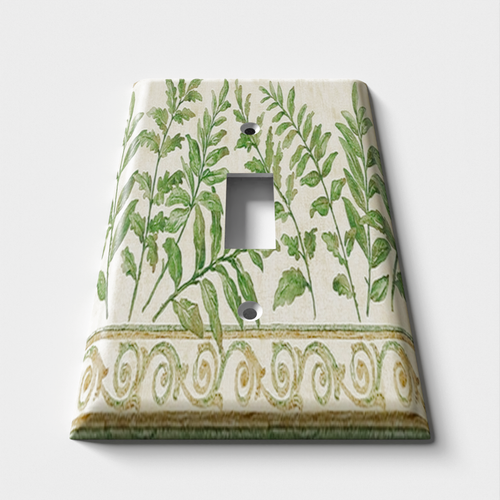 Plant Leaves Decorative Light Switch Plate Cover