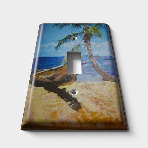 Private Island Decorative Light Switch Plate Cover