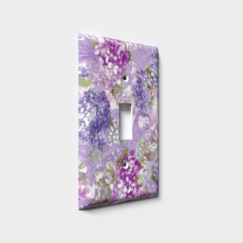 Purple Bluebonnet Decorative Light Switch Plate Cover