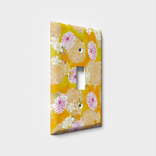 Purple/Orange Assortment Decorative Light Switch Plate Cover