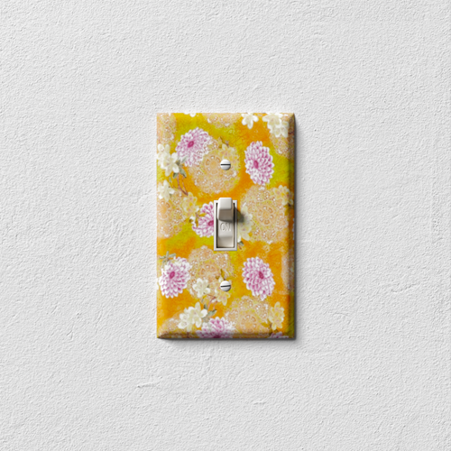 Purple/Orange Assortment Decorative Light Switch Plate Cover