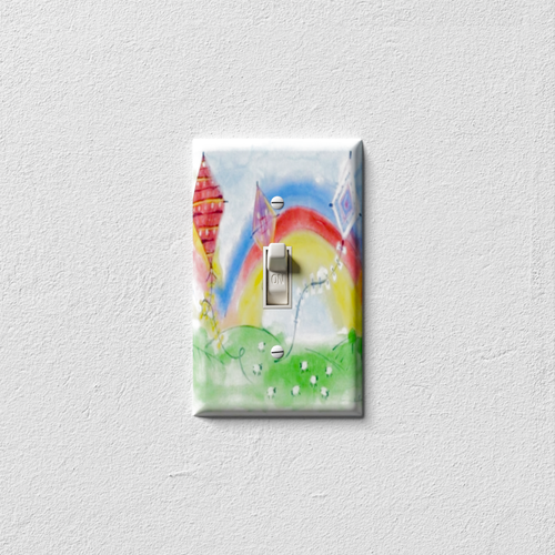 Rainbows And Kites 2 Decorative Light Switch Plate Cover