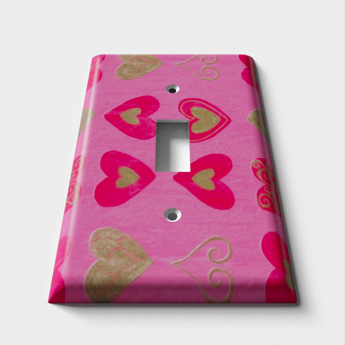 Red Hearts Decorative Light Switch Plate Cover