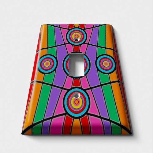 Retro Colors Decorative Light Switch Plate Cover