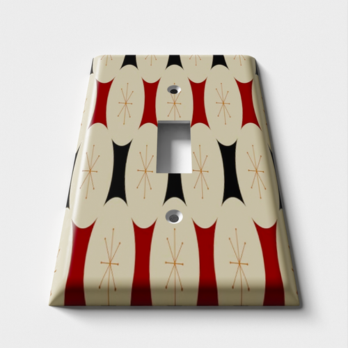 Retro Stars Decorative Light Switch Plate Cover
