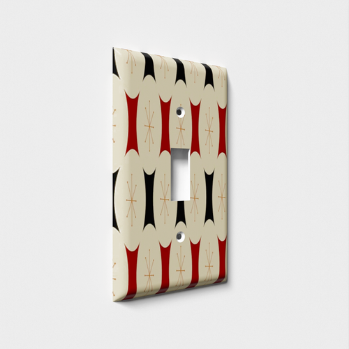 Retro Stars Decorative Light Switch Plate Cover