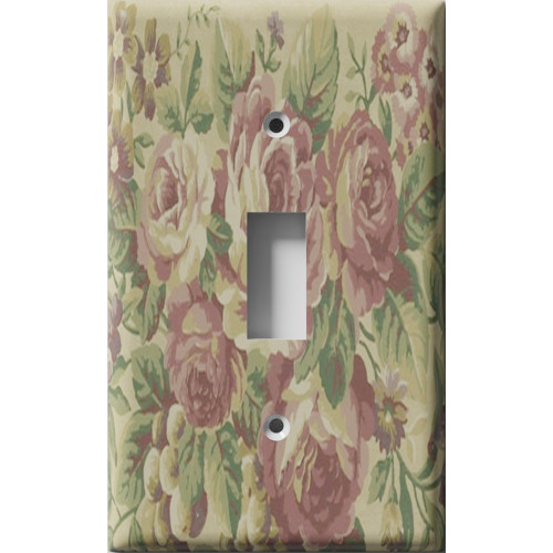 Rosy Hue Decorative Light Switch Plate Cover