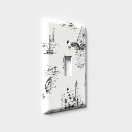 Sailboat Scene Decorative Light Switch Plate Cover