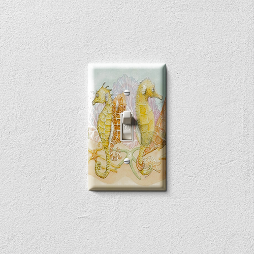 Oceanic Seahorse Sanctuary Decorative Light Switch Plate Cover