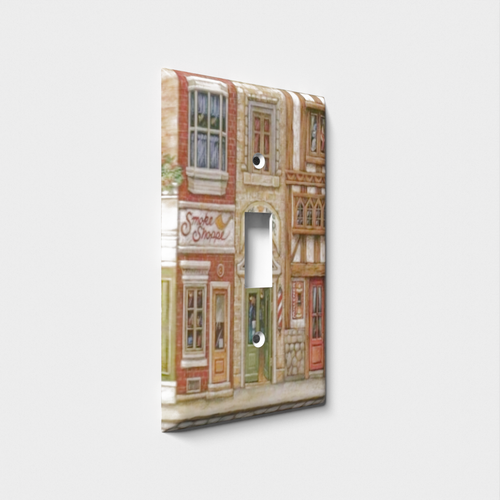 Storefronts Decorative Light Switch Plate Cover