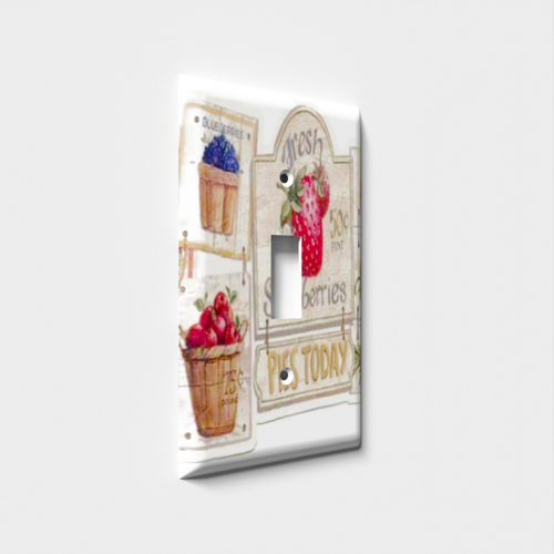 Strawberry Lovers Decorative Light Switch Plate Cover