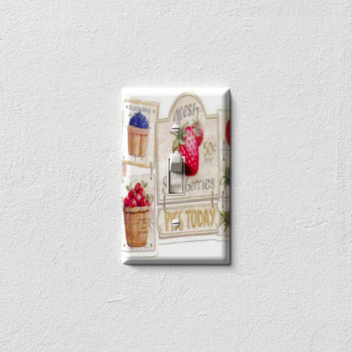 Strawberry Lovers Decorative Light Switch Plate Cover