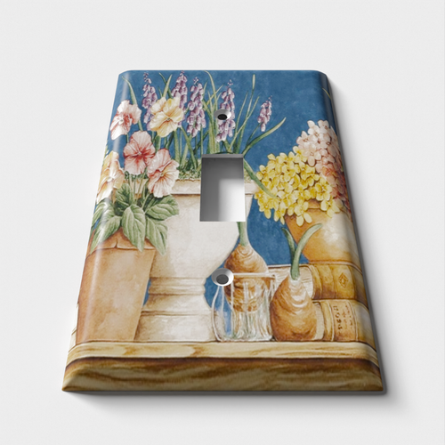 Table Of Flowers Decorative Light Switch Plate Cover