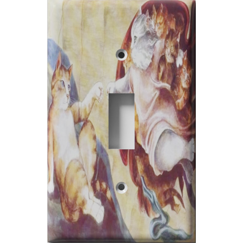 The Creation of Cat Decorative Light Switch Plate Cover