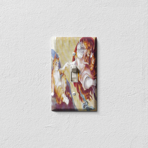 The Creation of Cat Decorative Light Switch Plate Cover