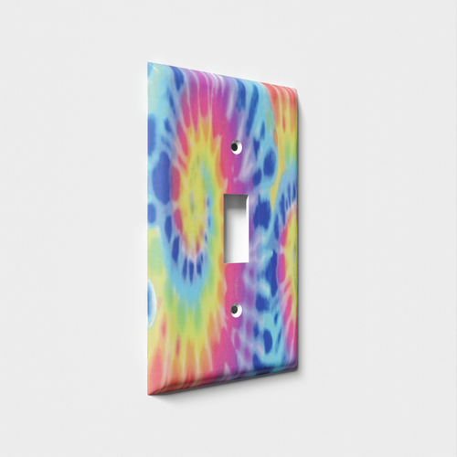 Tie Dyed Decorative Light Switch Plate Cover