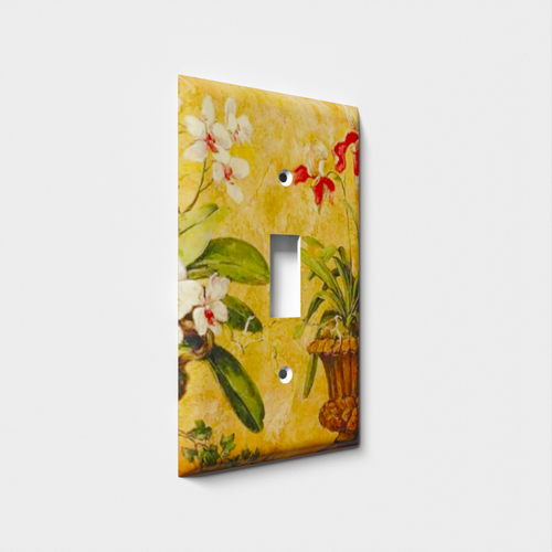 Orchids Decorative Light Switch Plate Cover