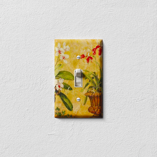 Orchids Decorative Light Switch Plate Cover