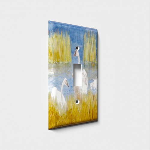 Wading Geese Decorative Light Switch Plate Cover