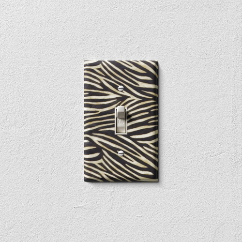 Zebra Light Switch Plate Cover