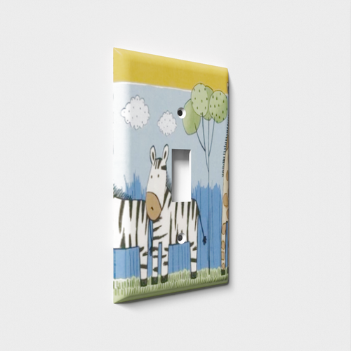 Zebra/Giraffe Decorative Light Switch Plate Cover