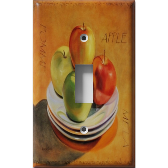 Apple Plate Decorative Light Switch Plate Cover