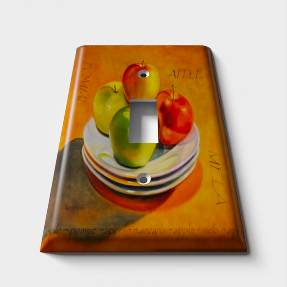 Apple Plate Decorative Light Switch Plate Cover