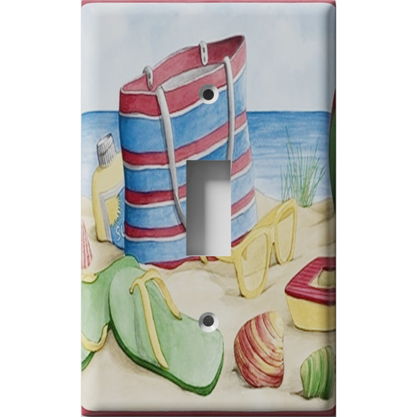 Beach Bag Decorative Light Switch Plate Cover