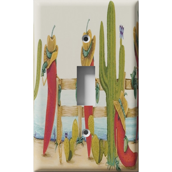 Cactus Cowboys Decorative Light Switch Plate Cover