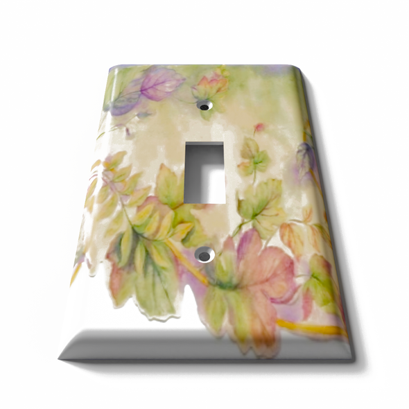 Colorful Leaves Decorative Light Switch Plate Cover