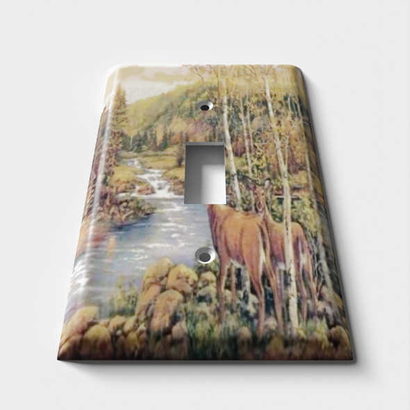 Deer Creek Decorative Light Switch Plate Cover