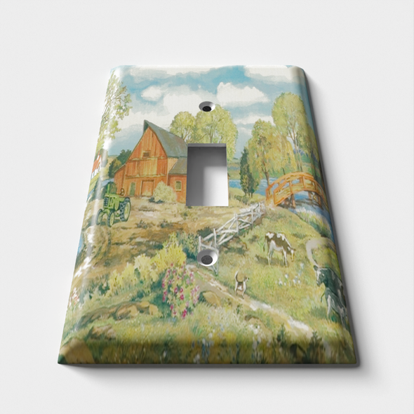 Down On The Farm Decorative Light Switch Plate Cover