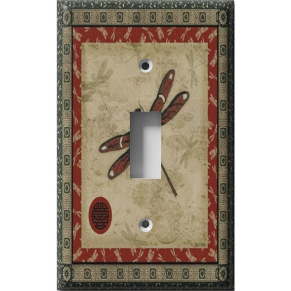 Drab Dragonfly Decorative Light Switch Plate Cover